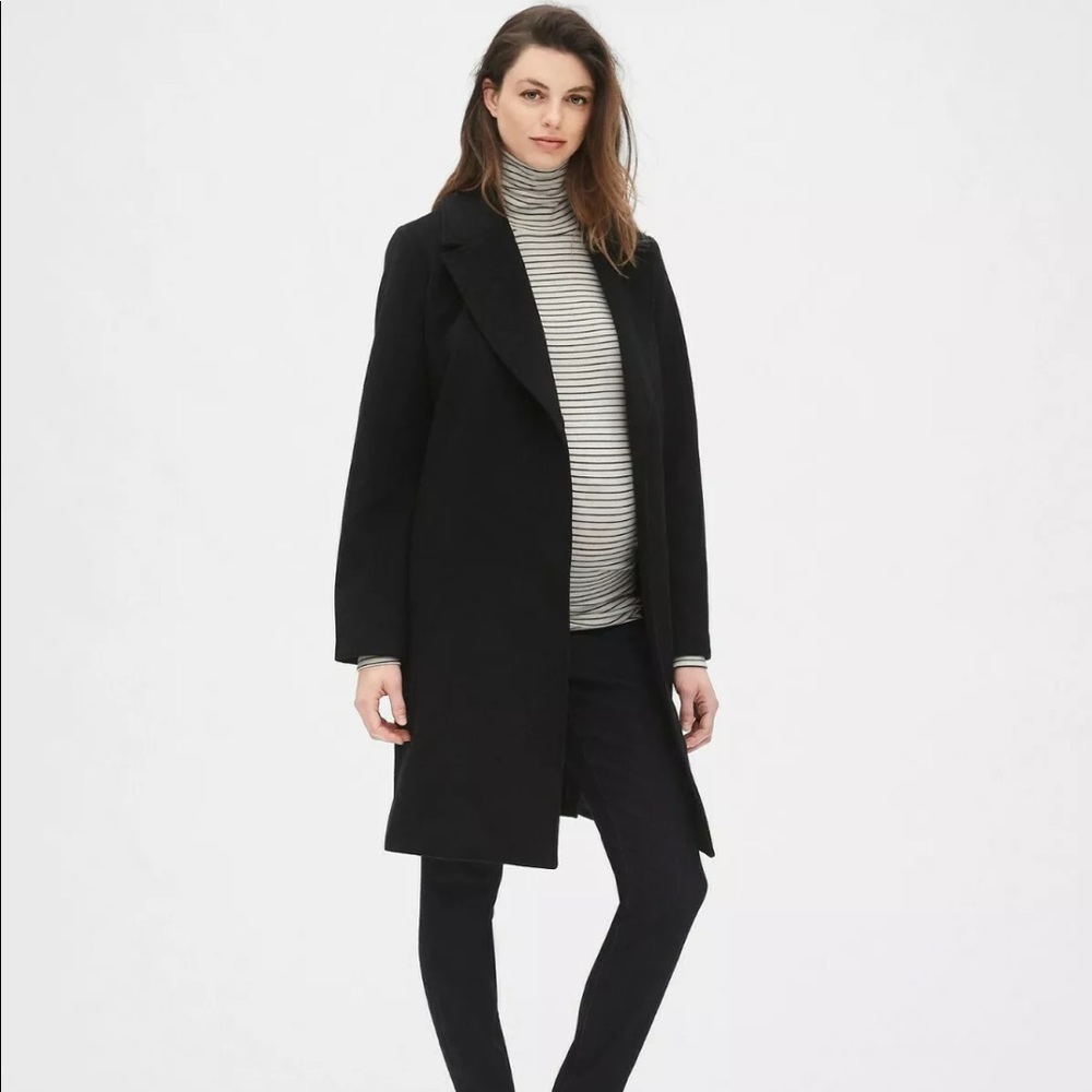 Gap maternity wrap coat